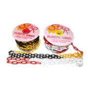 Plastic Chains, Lightweight and Durable PVC Safety Chains for Barrier and Site Safety Applications, Yellow/Black Colors Available, Easy to Install and Visible